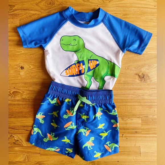 Carter’s 6-9M Baby Boy Swim Set with Dinosaur - Picture 4 of 5